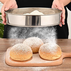 304Stainless Steel Flour Sieve 40 Mesh Thickened Sesame Baking Tools Holding Mesh Flour Sifter Sifters Shakers Mesh Baking Tools Kitchen Tools, Cooking Utensils