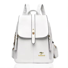 Women Large Capacity Backpack High Quality Leather Vintage Bags for Women School Bags Travel Rucksack Ladies Bookbag Knapsack