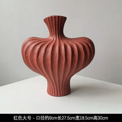 Livetai Wabi-Sabi Handmade Ceramic Vase, Organic Artistic Flower Pot for Living Room, Study & TV Console, Modern Boho Decor