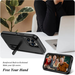 Anti-Shock Strong Fited Case For iPhone 17 Air 16 11 13 12 14 15 Pro Max Plus Protective Kickstand Cover For iPhone 17 Pro Max