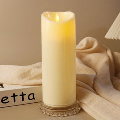 Remote LED Pillar Candle USB-C Rechargeable Atmosphere Light & Timer For Wedding Party Yellow LED Bedside Night Lamp Tealight