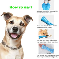 Soft Rubber Dog Toothbrushes Puppy Toys Dog Brush Stick 360 Degree Teeth Cleaning Toothpaste for Small Dogs Pet Toothbrush Pet Shop, Pet Toys, Pet Accessories