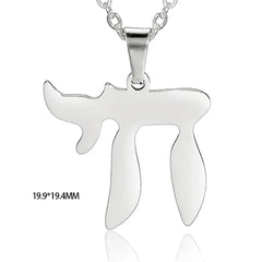 Teamer Stainless Steel Jewish Star of David Israel Map Hebrew Letter Charm Pendant for Jewelry Making Necklace DIY Wholesale