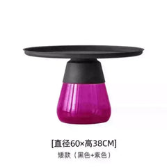 Artistic Glass Coffee Table, Creative Design End Tables for Living Room , Stylish Accent Tea Table with Various Sizes & Colors Living Room Furniture