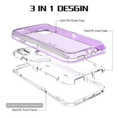 Luxury Ott Phone Case Box for IPhone 12 11 13 Pro Max XR XS XSMAX X Transparent Shockproof Armor Glossy Plain Case Phone Cover
