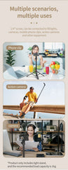 Ulanzi MT-79 2M Portable Universal Tripod Aluminum Alloy Lamp Holder Support LT028 Fill Light Lightweight Camera Action Camera