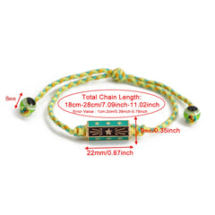 Lucky Eye Adjustable Colorful Braided Rope Bracelet Turkish Evil Eye Bead Copper Zircon Charm Bracelet for Women Men Jewelry