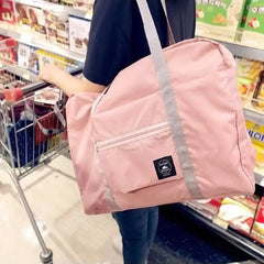 Carry-on Luggage Bag Foldable Travel Duffel Bag Tote Large Capacity Waterproof Portable Storage Bag with Zipper