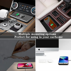 Car Wireless Charger Silicone Non Slip Pad for iPhone 17 16 15 14 Samsung Car Wireless Phone Chargers Fast Charging Station
