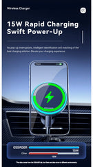 Essager 15W Magnetic Wireless Car Phone Holder Adjustable 360 Degrees Car Charger For IPhone15 14 13 Pro Samsung Universal Phone