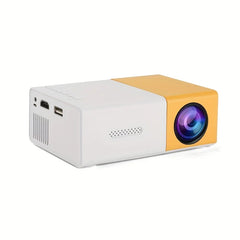 Supports HDMI, USB connection and uses high-definition projector YG300 home theater grade non occupying projector