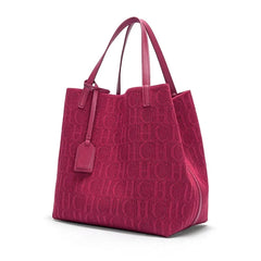 CH High Quality Craft Large Capacity Handbag Ladies Shoulder Bag Fashion Classic New Pure Color Outer Pocket Ladies Handbag