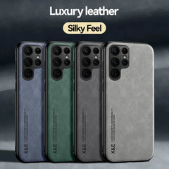 Sheepskin Magnetic Case For Samsung S26 S25 S24 Ultra S22 Plus S21 FE Cases For Samsung S23 Ultra Note 20 10 Leather Phone Cover