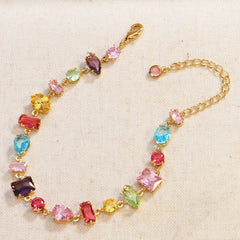18K Gold Plated Crystal Zircon Necklace for Women – Luxury Jewelry