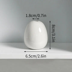 Ins Ceramics Flower Vase Nordic Hydroponics Vases Creative Room Decor Mini Flower Bottle Pots Desktop Ornament Craft