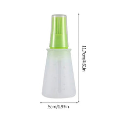 Silicone Heat-resistant Food Grade Kitchen Baking Oil Dispenser With Small Brush Kitchen Baking Tools