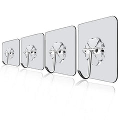 1-20pcs Hooks Transparent Strong Self Adhesive Door Wall Hangers Hooks Suction Heavy Load Rack Cup Sucker For Kitchen Bathroom
