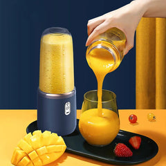 Portable Juicer Blender 400ml Electric Fruit Juicer USB Charging Lemon Orange Fruit Juicing Cup Smoothie Blender Machine 2cups