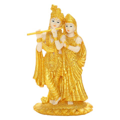 Radha and Krishna Buddha Statue Resin Figurine Hindu God Goddess Decor Gifts Meditation Statues Figurines Sculpture Ornaments