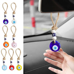 Devil Blue Eyes Car Pendant Turkish Blue Evil Eye Pendant Rear View Car Ornament Evil Eye Charm Car Decor Evil Eye Car Ornament
