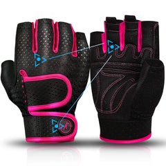 MOREOK Non-Slip Gym Gloves – 3mm Padded Weightlifting & Training