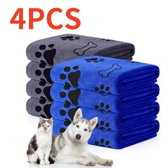 Quick-Dry Microfiber Dog Towel – Absorbent Pet Bath Cloth Pet Shop