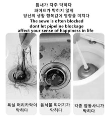 Pipe Dredging Brush Bathroom Hair Sewer Sink Cleaning Brush Drain Cleaner Flexible Cleaner Kitchen Clog Plug Hole Remover Tool Kitchen Tools, Kitchen Cleaning