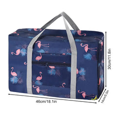 Carry-on Luggage Bag Foldable Travel Duffel Bag Tote Large Capacity Waterproof Portable Storage Bag with Zipper