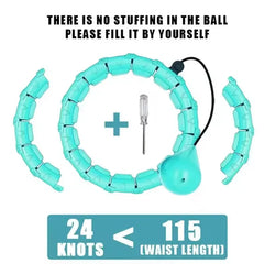 24 Section Sports Circle Portable Adjustable and Detachable Shaping Circle Waist Easy Weight Loss and Fitness Equipment