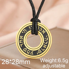 Dawapara Jewish Star of David Hebrew Shema Necklace Judaica Prayer Blessing Holy Pendant Stainless Steel Kabbalah Jewelry