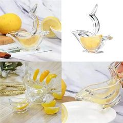 New Acrylic Manual Lemon Squeezer Transparent Kitchen Tools Mini Juicer Handheld Portable Wedge Squeezer Anti-Corrosion