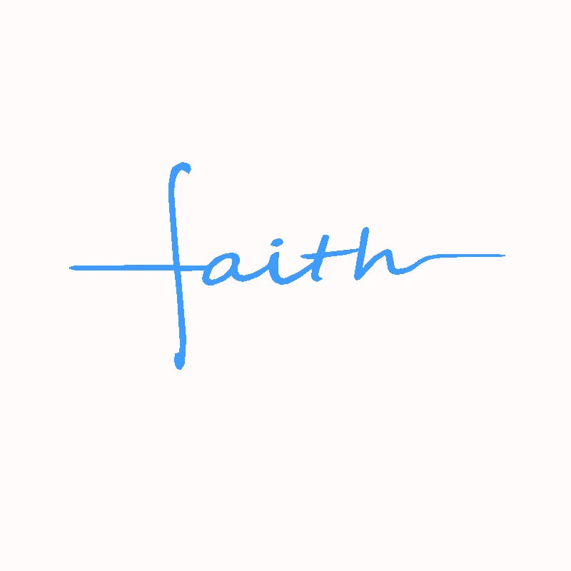 Faith Cross Decal Christian Religious Vinyl Sticker Car Window Decor ,  Women's Christian Laptop Decals for Apple MacBook Decor