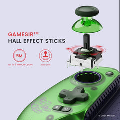 GameSir G8 Plus Hulk Edition Thanos Edition Mobile Gaming Controller for iOS Android Tablet Nintendo Switch 2/1 Steam PC Gamepad