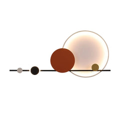 Modern Nordic Art Deco LED Wall Lamp 3000K Living Room Sofa Background Bedroom Bedside Hotel Hall Wall Lighting Creativity Decor
