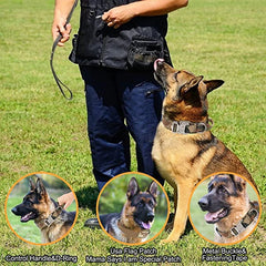 Durable Tactical Dog Collar and Leash Adjustable Military Pet Collar Leash Medium Large Dog German Shepherd Training Accessories Pet Shop