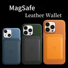 Original for Magsafe wallet Magnetic Card holder Case For iPhone 13 17 16 15 12 14 Pro Max Samsung Leather Bag With Box Cover