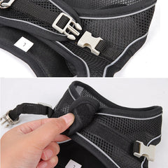 Dog Harness Leash Set for Small Dogs Adjustable Puppy Cat Harness Vest French Bulldog Chihuahua Pug Outdoor Walking Lead Leash Pet Shop