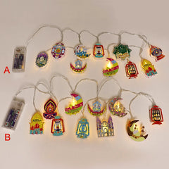 Ramadan Eid Mubarak LED Moon Star String Lights 2026