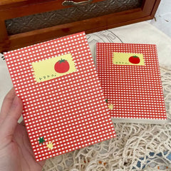 Lovely Tomato Notebook Thick Notepads with 78-96 Page Unlined Journal for Writing Drawing Sketching Journaling Mind Map