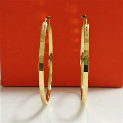 Senlissi 18K Gold Plated 925 Silver Hoop Earrings for Women