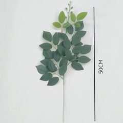 Fake Plant Home Living Room Decor Simulation Green Eucalyptus Leaves Jungle Arrangement Flower Arrangement Accessories