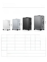 Roaming 2026 New Aluminum Frame Luggage Suitcase Travel Bag for Men And Women 20 Inch Hard  Fashion Trend Online Exclusive