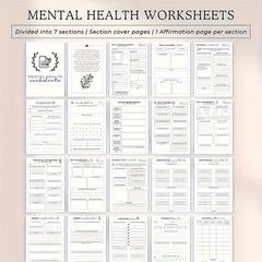 Self Care Journal To Practice Positive Thinking ADHD Planner With Mood Tracker Mental Health Journal Anxiety & Guided Journal