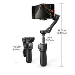 AOCHUAN 3-Axis Handheld Gimbal Phone Stabilizer with Extension Rod  8.0 Anti Shake Face Tracking for Phone Outdoor Shooting Vlog