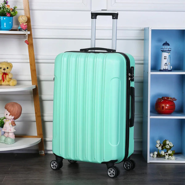 Fashionable  Ladies Luggage Suitcase with Mother-Child Design Universal Wheels Travel Bag 2024 Spring New Style ABS Mate...