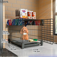 Dog Cage Small Dog Indoor with Separate Toilet Household Corgi Teddy Pomeranian House Kennel Dog Pet Fence Pet Shop