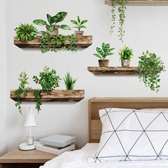 Creative Wall Stickers Potted Decals Self-adhesive Removable Wall Mural DIY Wall Art Home Decor Accessories