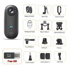 4K Outdoor Sports Camera 1080P Mini Camera In Helmet Motorcycle Bike Filming Waterproof  Bicycle Action Video Recording Body Cam