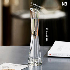 Transparent Glass Flower Vase Small Vase Hydroponics Flower Terrarium Luxury Room Table Home Decor Wedding Decoration