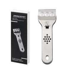 Stainless Steel Hob Scraper Kitchen Glass&Ceramic Scraper with Replacement Blades Wall Floor Window Cleaning Scraper Tools